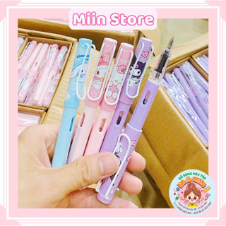 Bút Máy Học Sinh Có Đầu Tẩy Xoá Mực Ngòi Nét 0.5mm Ngòi Mài Thanh Đậm Viết Chữ Đẹp Không Cào Giấy Mực Chảy Đều