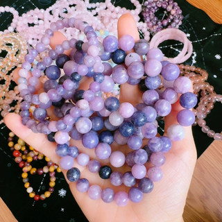 Vòng tay đá Lepidolite, đá giúp ngủ ngon và thiền định