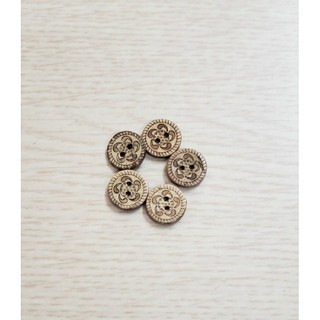 nút gỗ dừa gói 10 nút size. 1.2cm- 2cm