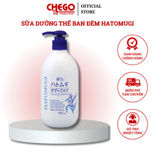 Sữa dưỡng thể ban đêm Reihaku Hatomugi The Body Milk 400ml