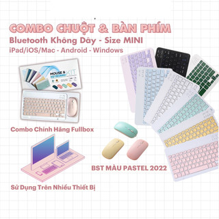 Combo Phím Chuột Máy Tính Bluetooth Mini