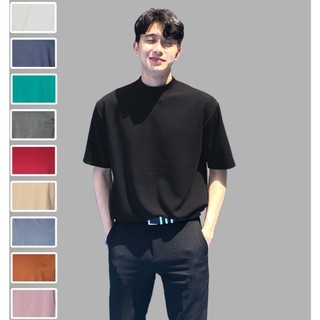 Áo thun cổ ôm cổ cao 1/3 cuddle unisex