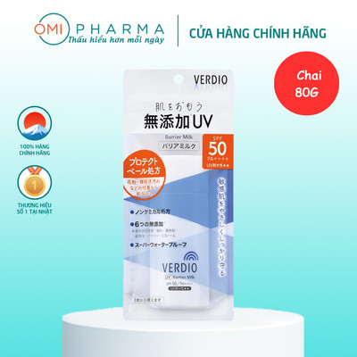 Sữa Chống Nắng Dịu Nhẹ Cho Da Nhạy Cảm Omi Verdio SPF50 PA++++ Nhật Bản