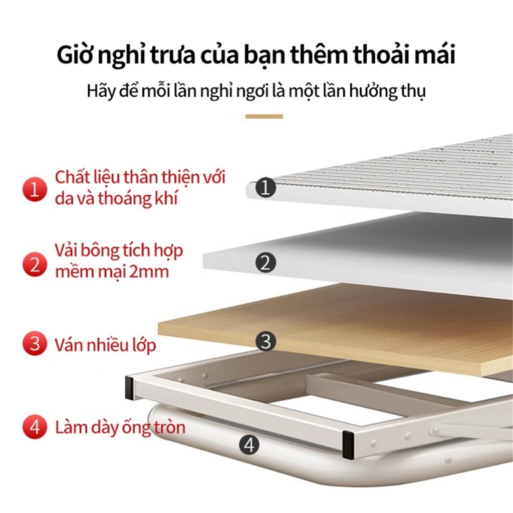 ALVIN Giường gấp gọn người nằm giường gấp gọn thông minh giường xếp Văn phòngTải trọng 300kg | BigBuy360 - bigbuy360.vn