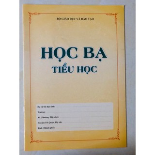 Sách - Học bạ tiểu học (theo thông tư 27) (KP)
