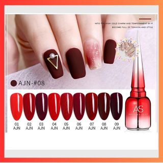 Sơn gel As mã AJN tông đỏ 15ML - chai đỏ
