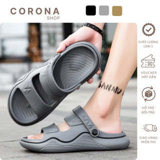 Dép nam đúc nguyên khối, thời trang đi biển mùa hè cho nam - CORONA SHOP (D13)