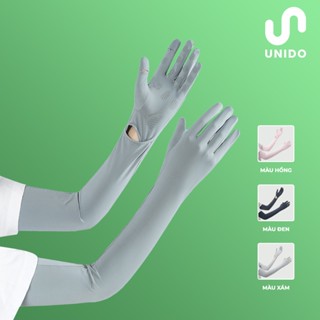  Găng tay dài xỏ ngon nam nữ chống nắng chống tia cực tím - Phiên bản đặc biệt - Mẫu mới UNIDO GT06 