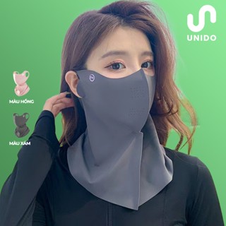  Khẩu trang lụa che kín mặt và cổ - Chống tia cực tím - Mẫu mới nhất UNIDO K15 