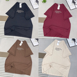 Áo thun nam nữ , áo phông cotton 3158 never give up form rộng freesize
