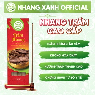 Nhang Trầm Hương Cao Cấp Nhang Xanh - 500gr - Hương thơm tự nhiên, dịu ngọt của trầm già