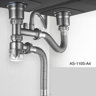 Xiphong thoát nước chậu rửa bát, ống thoát bồn rửa chén chậu inox, nhựa pp ngăn mùi, chống hôi