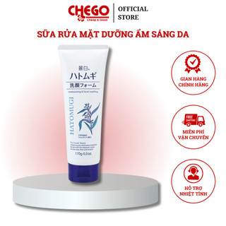 Sữa rửa mặt ý dĩ làm sáng da REIHAKU HATOMUGI W Cleansing foam 170g