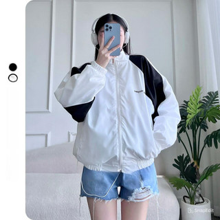 Áo khoác gió nam nữ basic 2 lớp cao cấp tay phối màu trẻ trung cá tính CINDDYBRAND- AK04