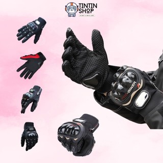 Găng Tay Xe Máy ProBiker Dài Ngón - Đi phượt