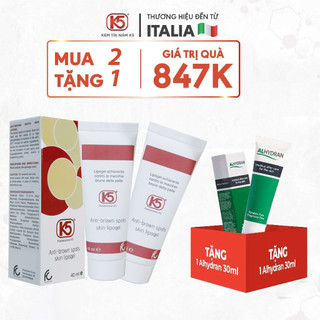  2 Kem nám K5 Lipogel tặng 1 Kem phục hồi da Alhydran 30ml