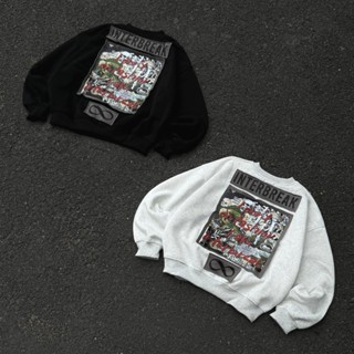 [CÓ SẴN] ÁO SWEATER " 222 " INTERBREAK - Áo Sweater Đắp Vải Form Rộng Unisex Nam Nữ