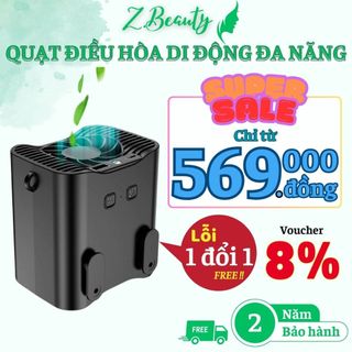 Quạt đeo hông, Quạt đeo thắt lưng , hoạt động suốt ngày dài, Quạt điều hòa thắt lưng 12000 mAh