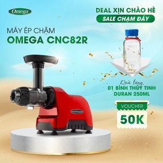 Máy ép chậm trục ngang Omega CNC82R - Công suất 200W. Ép rau củ quả, làm kem, làm mỳ sợi, sữa hạt