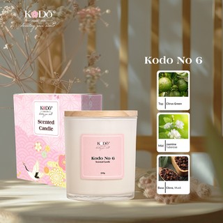 KODO - Nến thơm tinh dầu nước hoa cao cấp không khói an toàn, thư giãn - hũ 220gr