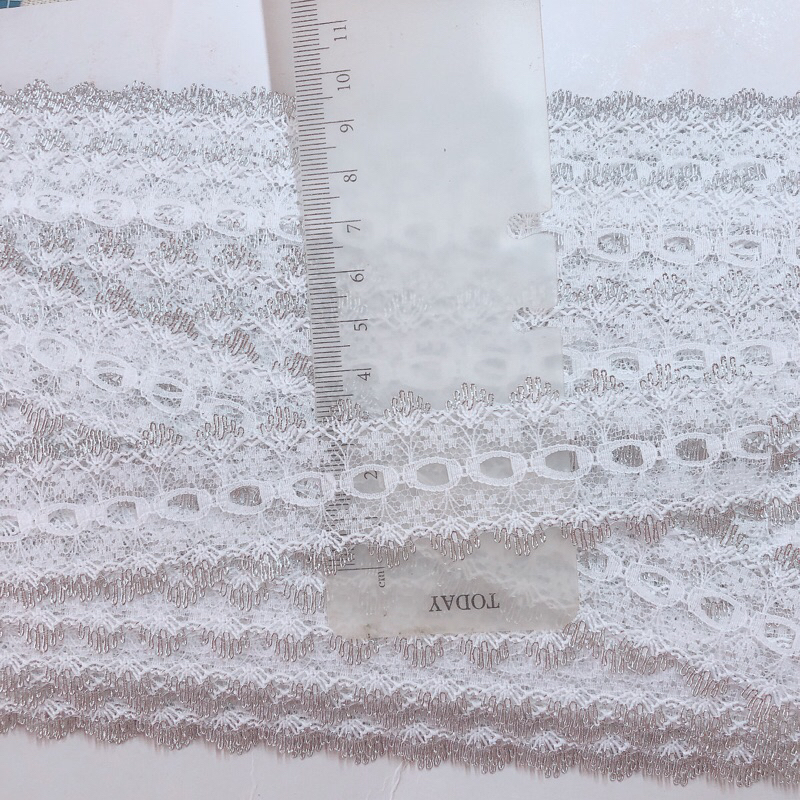 Ren poli trang trí, phụ liệu may mặc (khổ 3.5cm)