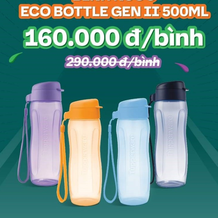 Bình Nước Tupperware 💕Eco Bottle Gen II 500ml