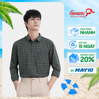 Áo sơ mi nam dài tay GENEROS AK493 010123363MF form ôm vừa slimfit mềm mịn đứng dáng ít nhăn