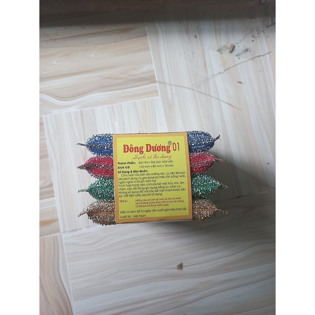 Miếng cước rửa chén kim tuyến