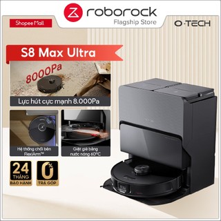 Roborock S8 Max Ultra robot hút bụi lau sàn | Lực hút 8000Pa - Dock sạc tự động 6 tính năng