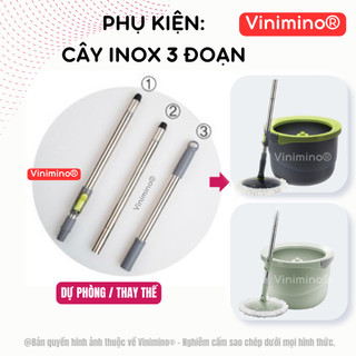 Cây inox 3 đoạn thay thế bộ lock etm498 d