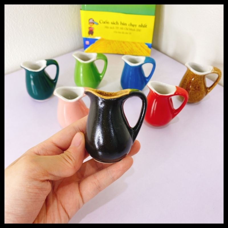 combo 5 bình rót sữa bằng sứ 35ml