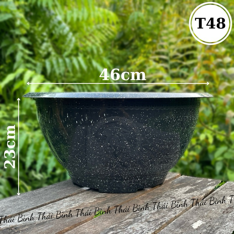 [5 Cái] Chậu Nhựa Truyền Thống T48 (Loại Dày)