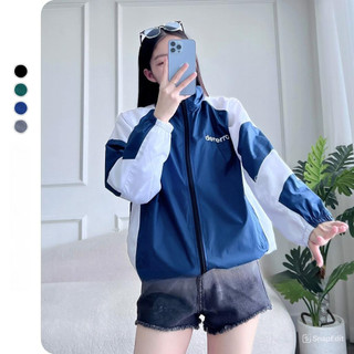 Áo khoác gió nam nữ cao cấp 2 lớp phối màu cá tính, chống nắng ngăn gió Cinddy Brand - AK02