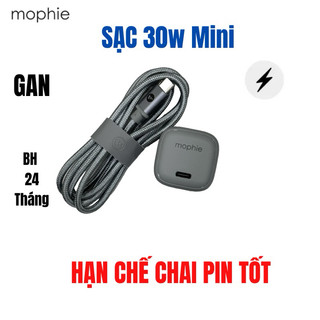 Bộ sạc Mophiee 30w Mini Gan bảo hành 24 tháng Usb c