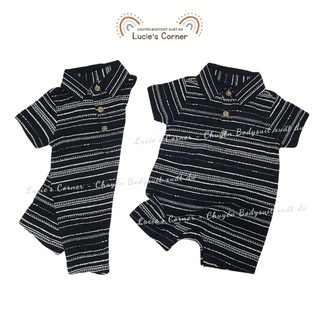 Romper đùi bé trai Oldnavy_Đen sọc_Size 3-24m