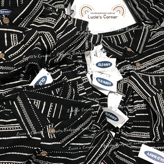 Romper đùi bé trai Oldnavy_Đen sọc_Size 3-24m