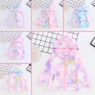 Áo khoác gió AOMIGUOGUO nhiều họa tiết cho bé gái 2 - 7 tuổi P1 - TOPZKIDS