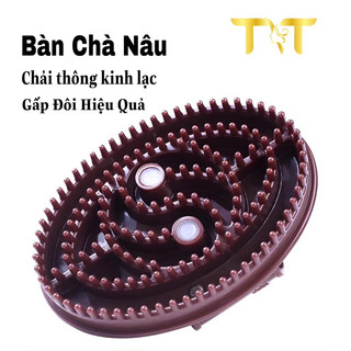 Bàn chà thông kinh lạc | Bàn chà nâu | 2 cực nam châm