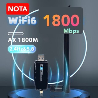 [Hỏa Tốc] USB WiFi 6 AX 1800 mbps thu WiFi 5Ghz giúp cải thiện tốc độ thu wifi cho PC máy bàn laptop