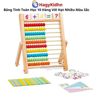 Đồ Chơi Giáo Dục Bảng Tính Toán Học Hagykidhn Bàn Tính Học Toán Bằng Gỗ 100 Hạt Giúp Bé Phát Triển Tư Duy