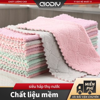 AIODIY Vải rửa chén Khăn Lau Bếp 2 Mặt Đa Năng - Lau Bát Đĩa, Bàn Ghế DàyDặn Siêu Thấm