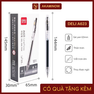 Hộp 12 Bút Mực Gel Deli A623 ngòi 0.5 giá sỉ