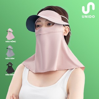  Mũ nón kèm khẩu trang che mặt và cổ  chống tia UV -  Bảo vệ mặt và cổ  - Mẫu mới nhất UNIDO - K14 