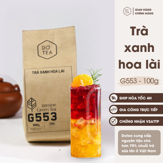 Trà xanh hoa lài G553 Dotea - 100g chát nhẹ hương hoa lài tự nhiên thư giãn chuyên dùng trong pha chế trà trái cây