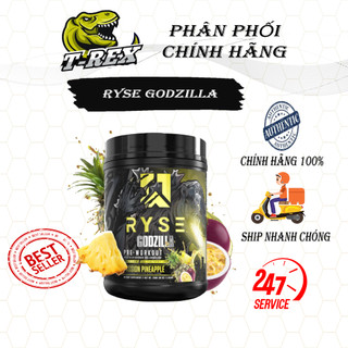 Ryse Godzilla - Pre Workout 40 lần dùng, hỗ trợ tăng sức mạnh, sức bền. Cải thiện hiệu suất tập luyện