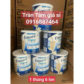 1 thùng 6 lon Sữa bột Ensure Mỹ Original Nutrition Powder hương vanilla 400g