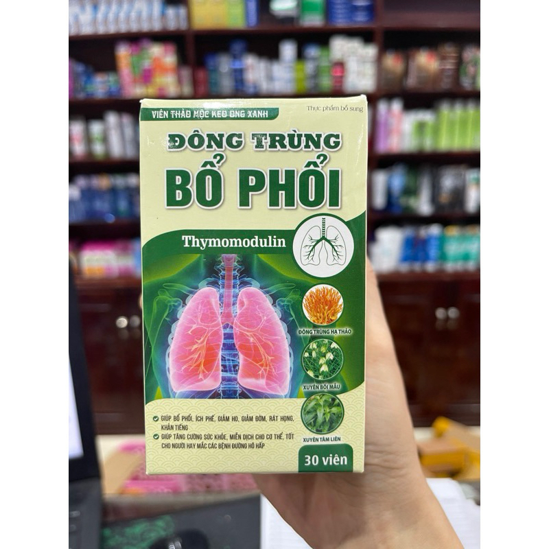 Viên uống thảo mộc, keo ong xanh hẬu.c0vid.Đông trùng bổ phổi