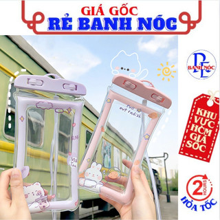Túi Chống Nước Điện Thoại Hoạt Hình Cute Có Viền Phao Nổi Trên Nước - Túi Đựng Điện Thoại Chống Nước