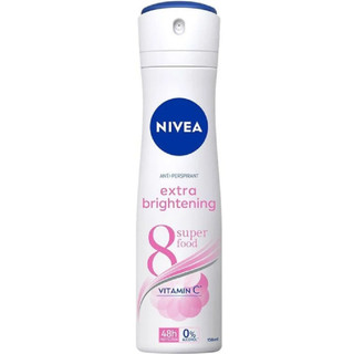 Xịt Ngăn Mùi Nữ Nivea 150ml Extra Brightening mẫu mới 100% chính hãng.