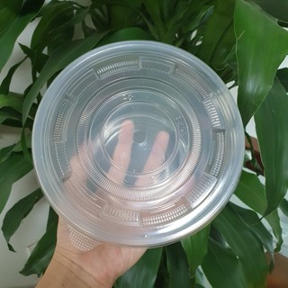 1 thùng 500 bộ - bát tô nhựa đáy bầu 1000ml - tô bún, phở, cháo - kèm nắp đậy